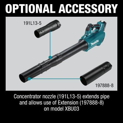 Makita XBU03Z 18V LXT® Lithium‑Ion Brushless Cordless Blower, Tool Only