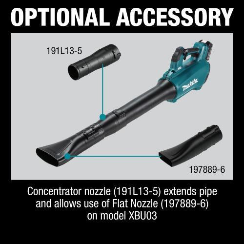 Makita XBU03Z 18V LXT® Lithium‑Ion Brushless Cordless Blower, Tool Only