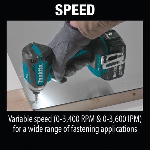 Makita XDT13SM1 18V Lxt® Lithium Ion Brushless Cordless Impact Driver Kit