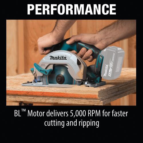 Makita XSH03Z 18V LXT® Lithium‑Ion Brushless Cordless 6‑1/2" Circular Saw, Tool Only