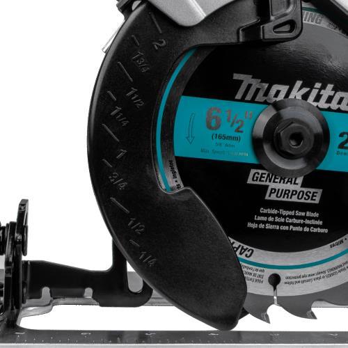 Makita XSH04ZB 18V LXT® Lithium‑Ion Sub‑Compact Brushless Cordless 6‑1/2” Circular Saw, Tool Only
