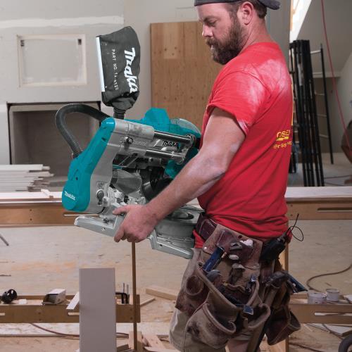 Makita XSL06PM 36V (18V X2) LXT® Brushless 10" Dual‑Bevel Sliding Compound Miter Saw with Laser Kit (4.0Ah)