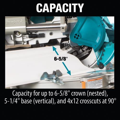 Makita XSL06PM 36V (18V X2) LXT® Brushless 10" Dual‑Bevel Sliding Compound Miter Saw with Laser Kit (4.0Ah)