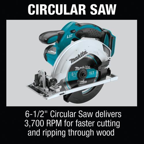 Makita XT614SX1 18V LXT® Lithium‑Ion Cordless 6‑Pc. Combo Kit (3.0Ah)