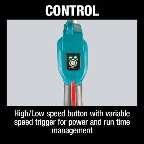 Makita XUX02SM1X4 18V LXT® Lithium‑Ion Brushless Cordless Couple Shaft Power Head Kit w/ 13" String Trimmer & 10" Pole Saw Attachments (4.0Ah)