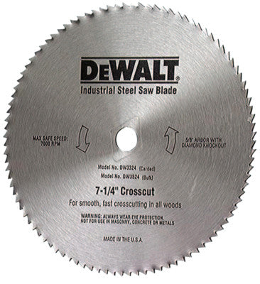 Dewalt DW3324 7-1/4" Steel Crosscut Sa (1 Ea)
