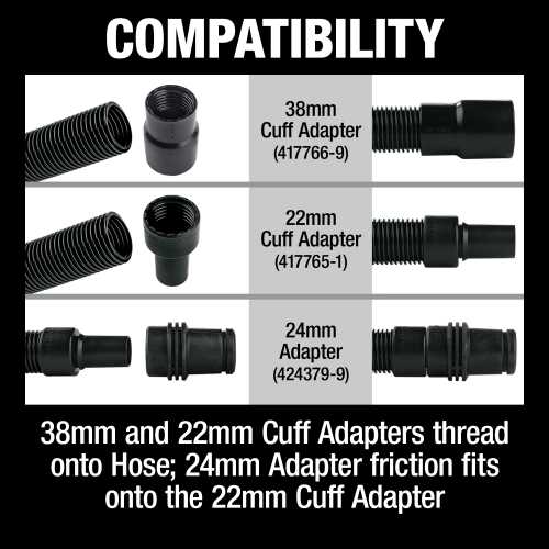 Makita 195433-3 Anti‑Static Hose, 1” x 11’