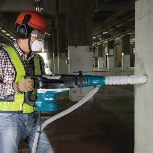 Makita 196858-4 Dust Extraction Attachment Kit, SDS‑MAX, Drilling and Demolition