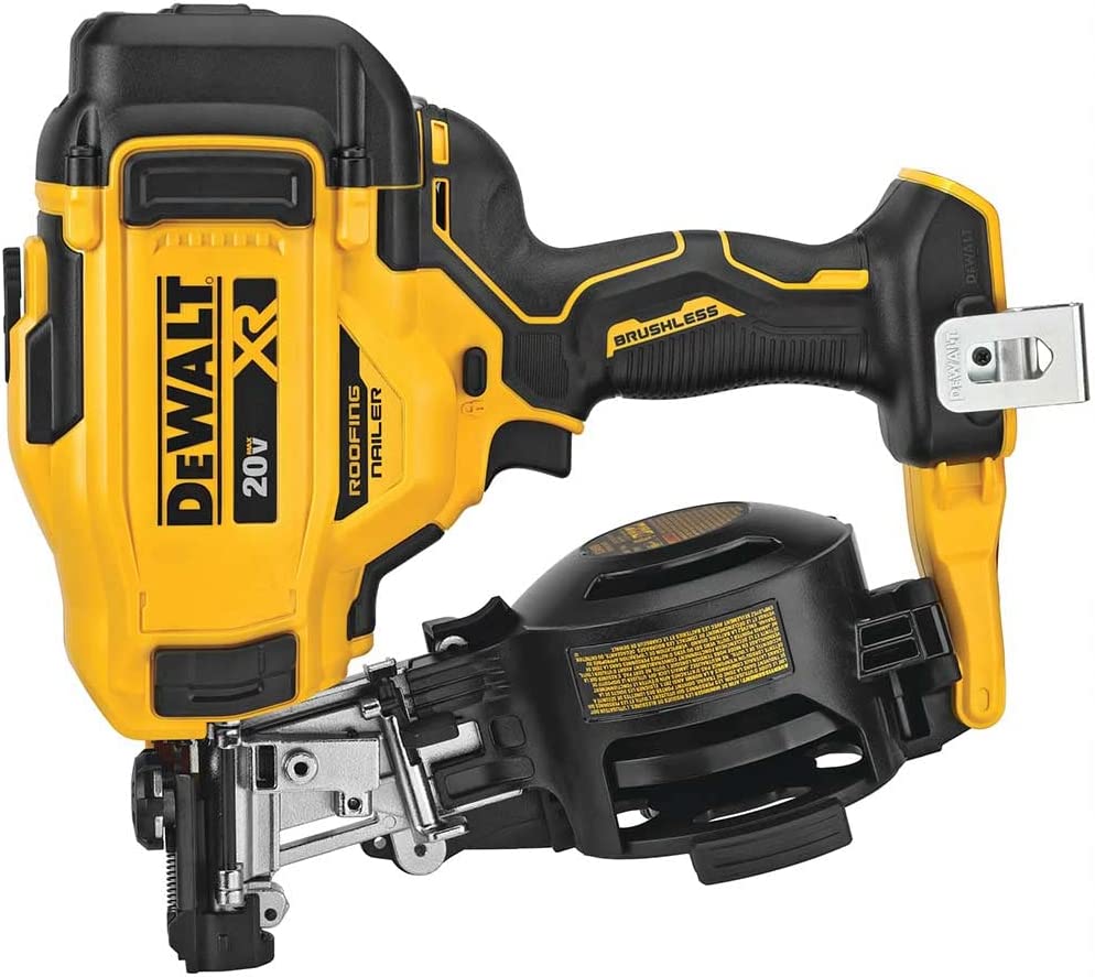 Dewalt DCN45RNB 20V Max* 15° Cordless Coil Roofing Nailer