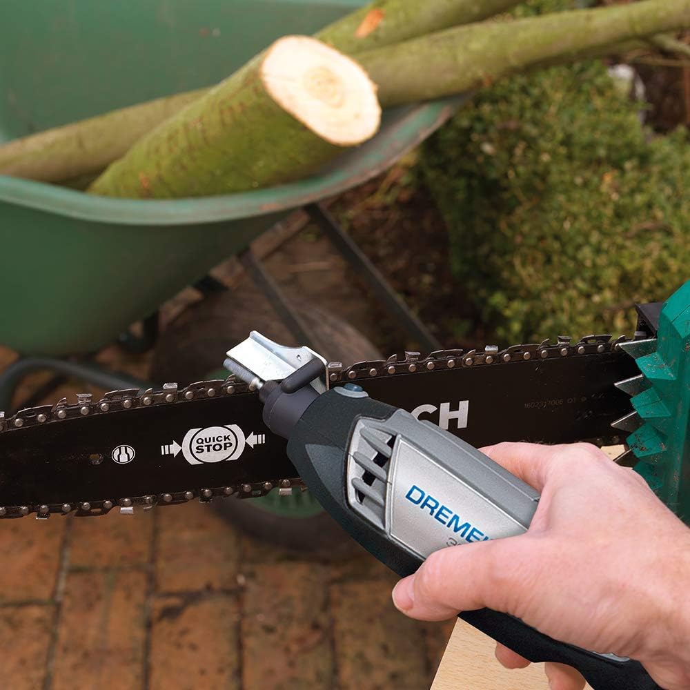 Bosch A679-02 Sharpening Kit- Lawn Mower, Garden Tool Sharpener, And Chain Saw Sharpening Attachment Combo