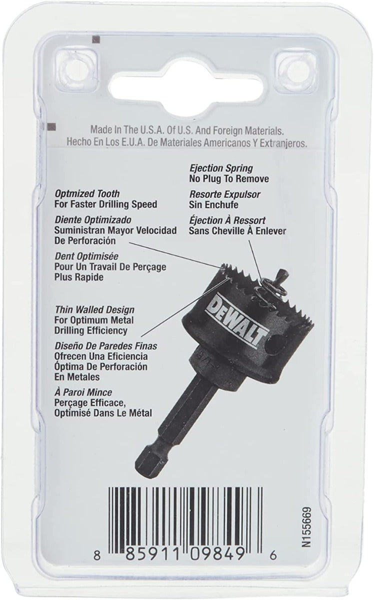 Dewalt D180014IR 7/8" (22Mm) Impact Readyhole Saw