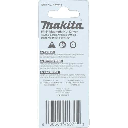 Makita A-97140 ImpactX™ 5/16″ x 1‑3/4″ Magnetic Nut Driver