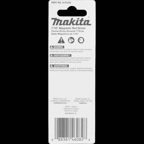 Makita A-97259 ImpactX 7/16³ x 2‘9/16³ Magnetic Nut Driver