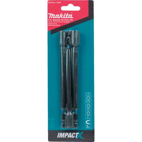 Makita A-97695 ImpactX™ 3 Pc. 6″ Magnetic Nut Driver Set