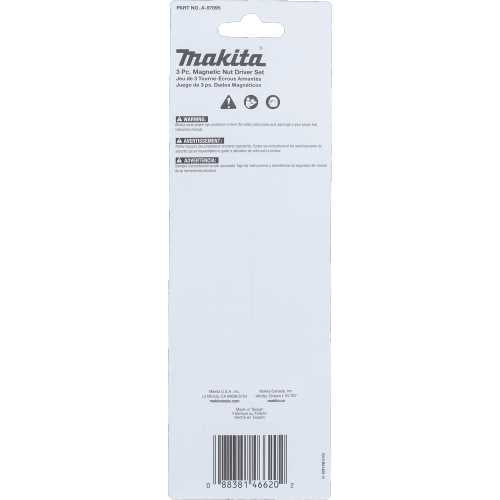Makita A-97695 ImpactX™ 3 Pc. 6″ Magnetic Nut Driver Set