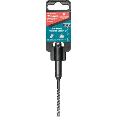 Makita B-60975 3/16" x 4" SDS‑PLUS Bit, 3‑Cutter