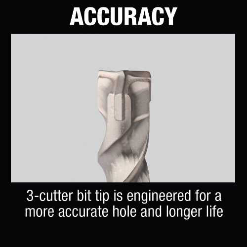 Makita B-68694 5/8" x 1‑1/16" x 5" SDS‑PLUS Stop Bit, 3‑Cutter
