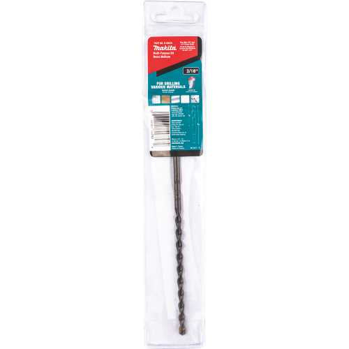 Makita B-69010 3/16" x 6" Multi‘Purpose Bit, Round Shank