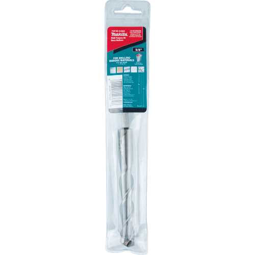 Makita B-69060 5/8" x 6" Multi‑Purpose Bit, 1/4" Hex Shank