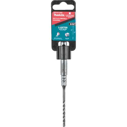 Makita B-69082 5/32" x 5" SDS‑PLUS Hex Bit, 2‑Cutter