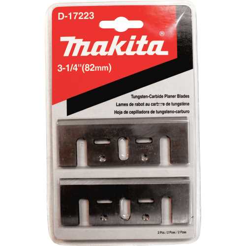 Makita D-17223 3‑1/4" Planer Blade, Tungsten‑Carbide, 2/pk