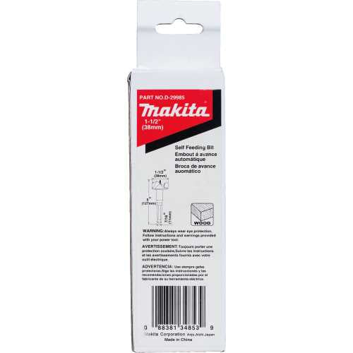 Makita D-29985 1‑1/2" Self Feed Bit
