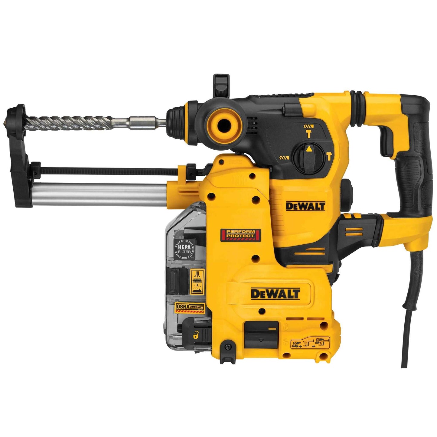 Dewalt D25333KDH 1-1/8 In. Sds Plus Rotary Hammer Kit With Onboard Dust Extractor