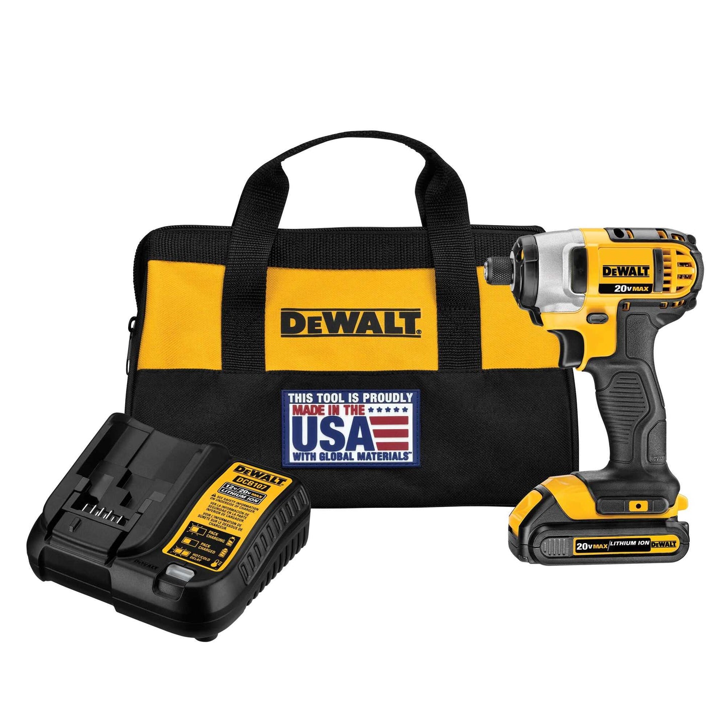 Dewalt DCF885C1 20V Max* 1/4" Impact Driver Kit