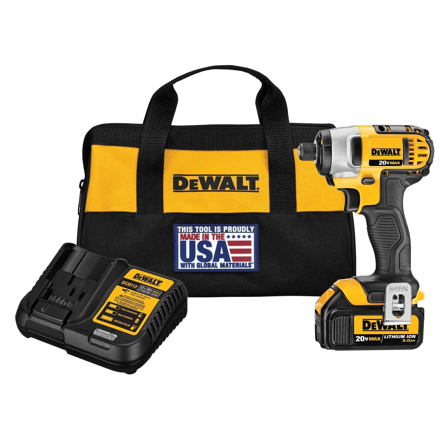 Dewalt DCF885L1 20V Max* 1/4" Impact Driver Kit