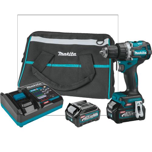 Makita GFD02D 40V max XGT® Compact Brushless Cordless 1/2" Driver‑Drill Kit (2.5Ah)