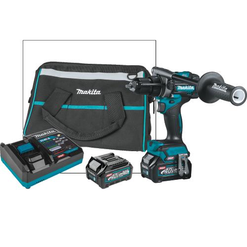 Makita GPH01D 40V max XGT® Brushless Cordless 1/2" Hammer Driver‑Drill Kit (2.5Ah)