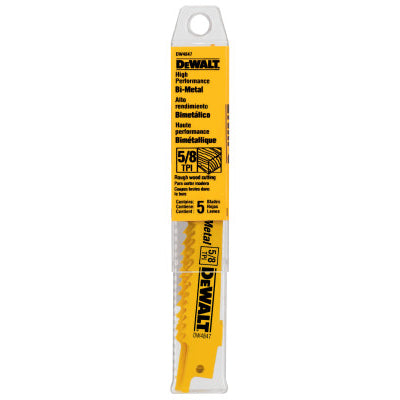 Dewalt DW4847 6"L 5/8Tpi Bi-Metal Wood (5 Ea)