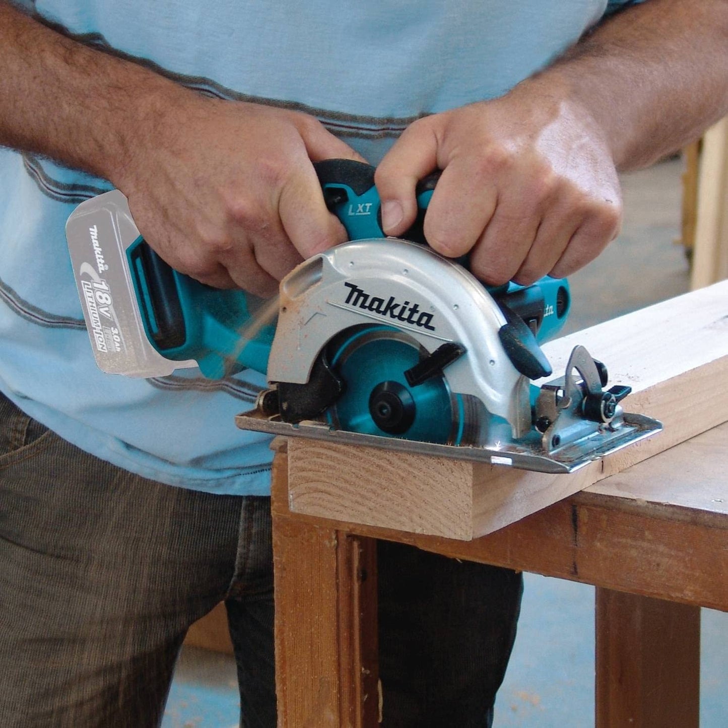 Makita XSS03Z 18V LXT® Lithium‑Ion Cordless 5‑3/8" Circular Trim Saw, Tool Only