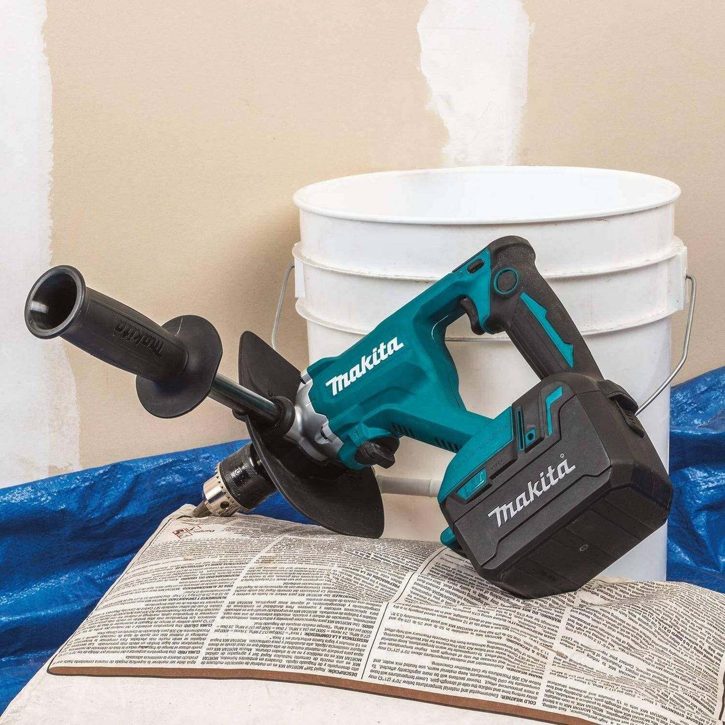 Makita XTU02Z 18V LXT® Lithium‑Ion Brushless Cordless 1/2" Mixer, Tool Only