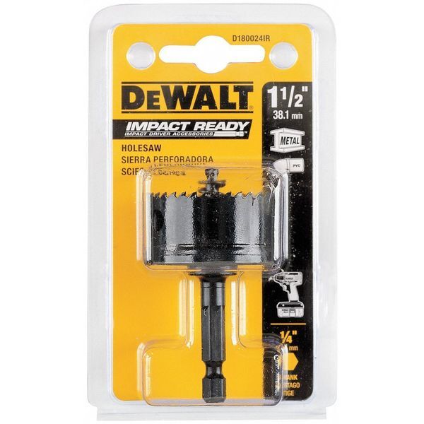 Dewalt D180024IR 1-1/2" (38Mm) Impact Ready Hole Saw