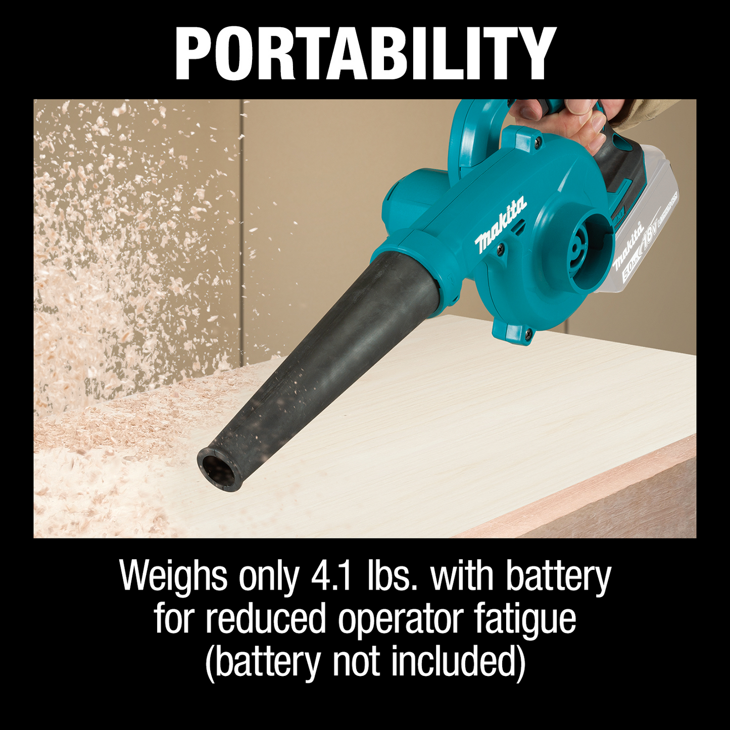 Makita XBU05Z 18V LXT® Lithium‑Ion Cordless Blower, Tool Only