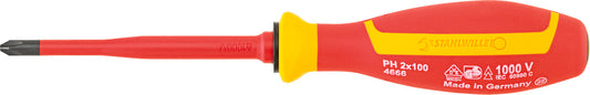 Stahlwille 46663002 4666 VDE 2 KREUZ-SCHLITZSCHRAUBENDREHER Vde Cross-Head Screwdriver Ph Drall+