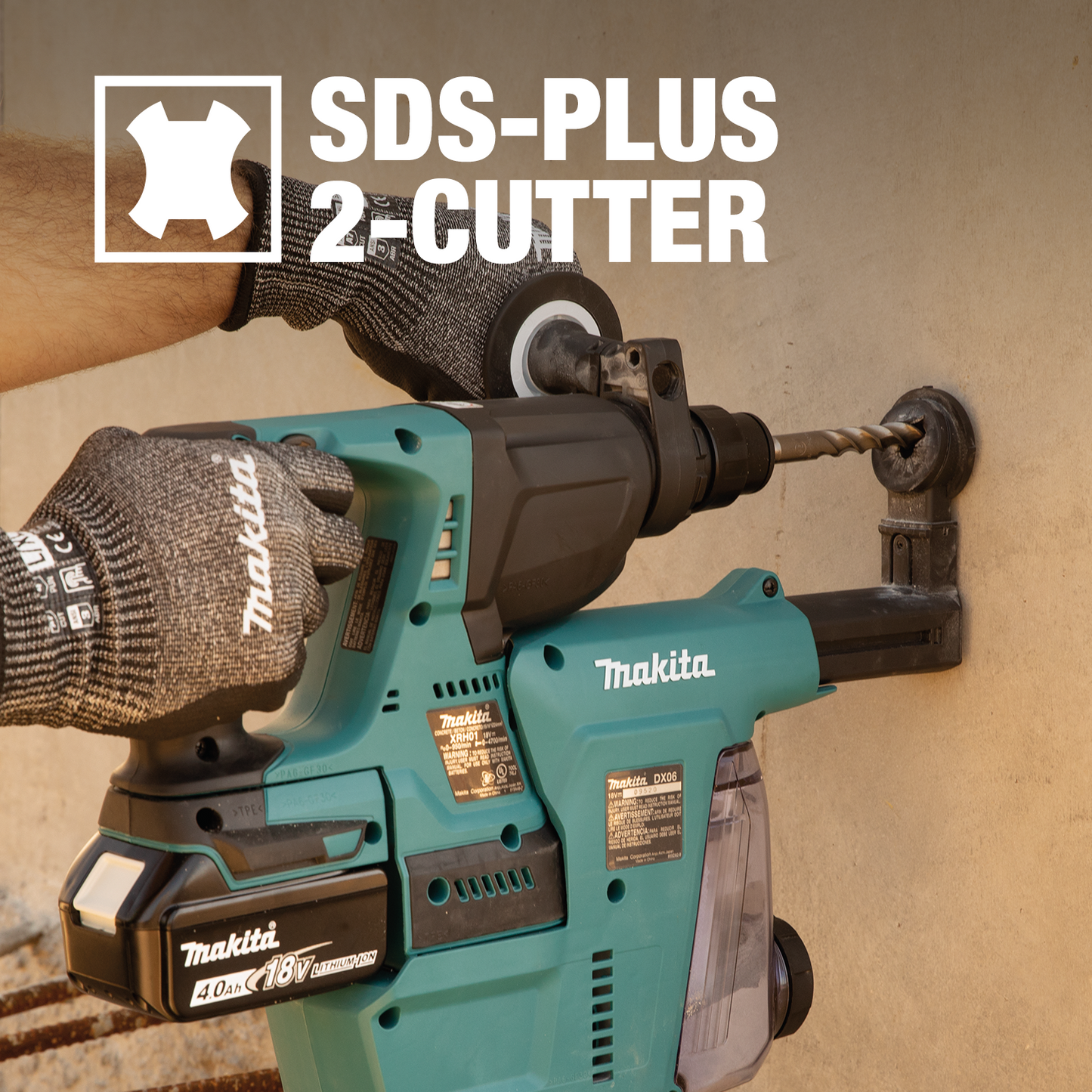 Makita B-60969 5 Pc. SDS‑PLUS Bit Set, 2‑Cutter