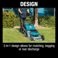 Makita XML09Z 36V (18V X2) LXT® Brushless 21" Self‑Propelled Commercial Lawn Mower, Tool Only