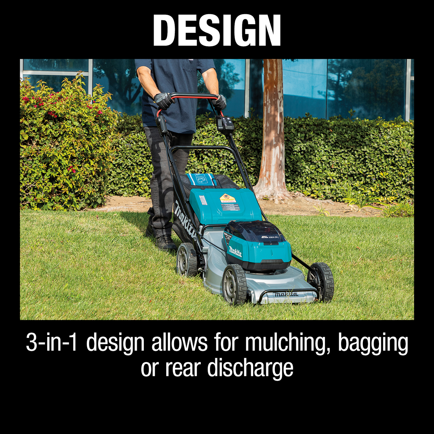 Makita XML09Z 36V (18V X2) LXT® Brushless 21" Self‑Propelled Commercial Lawn Mower, Tool Only