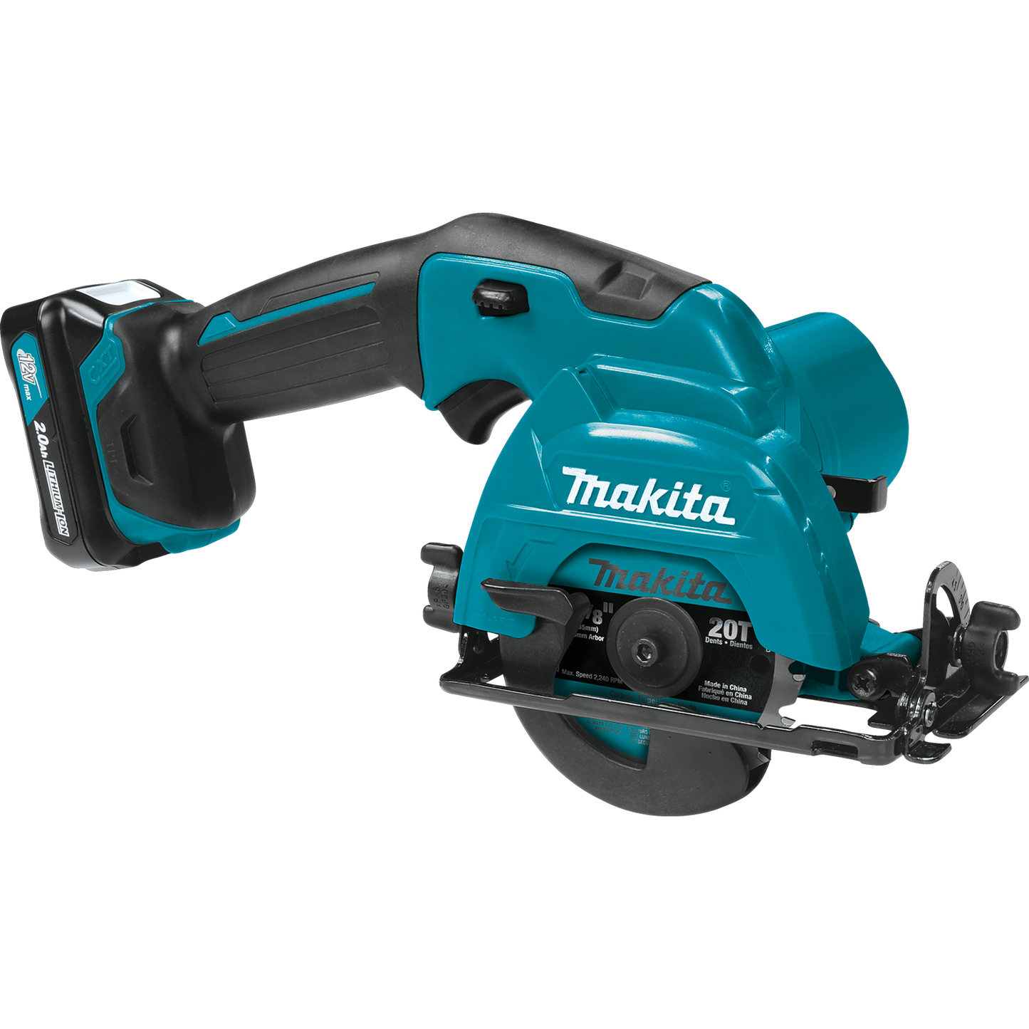 Makita SH02R1 12V max CXT® Lithium‑Ion Cordless 3‑3/8" Circular Saw Kit (2.0Ah)