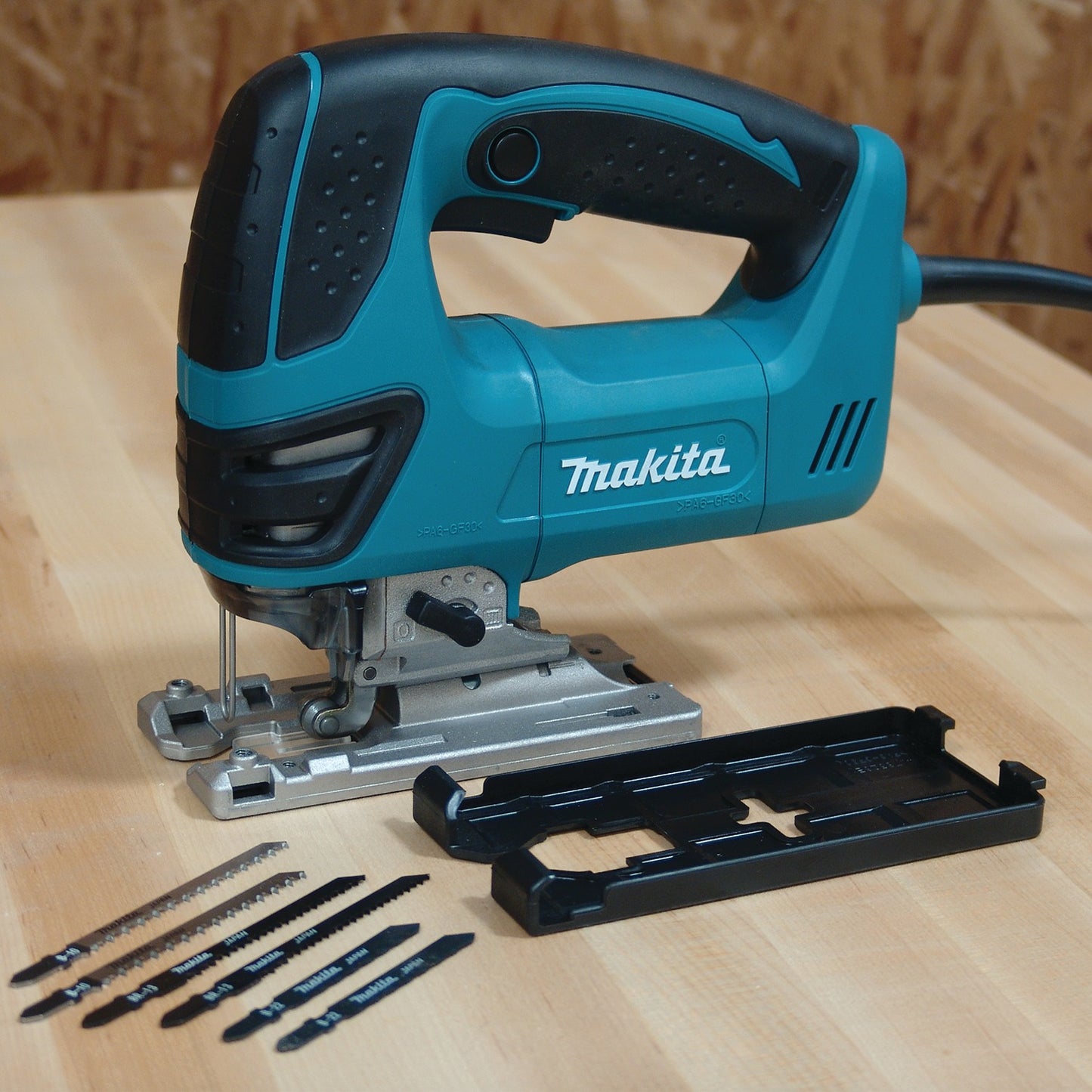 Makita 4350FCT Top Handle Jig Saw, with "Tool‑less" Blade Change