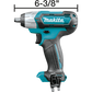 Makita WT02Z 12V Max Cxt® Lithiumion Cordless 3/8" Sq. Drive Impact Wrench, Tool Only