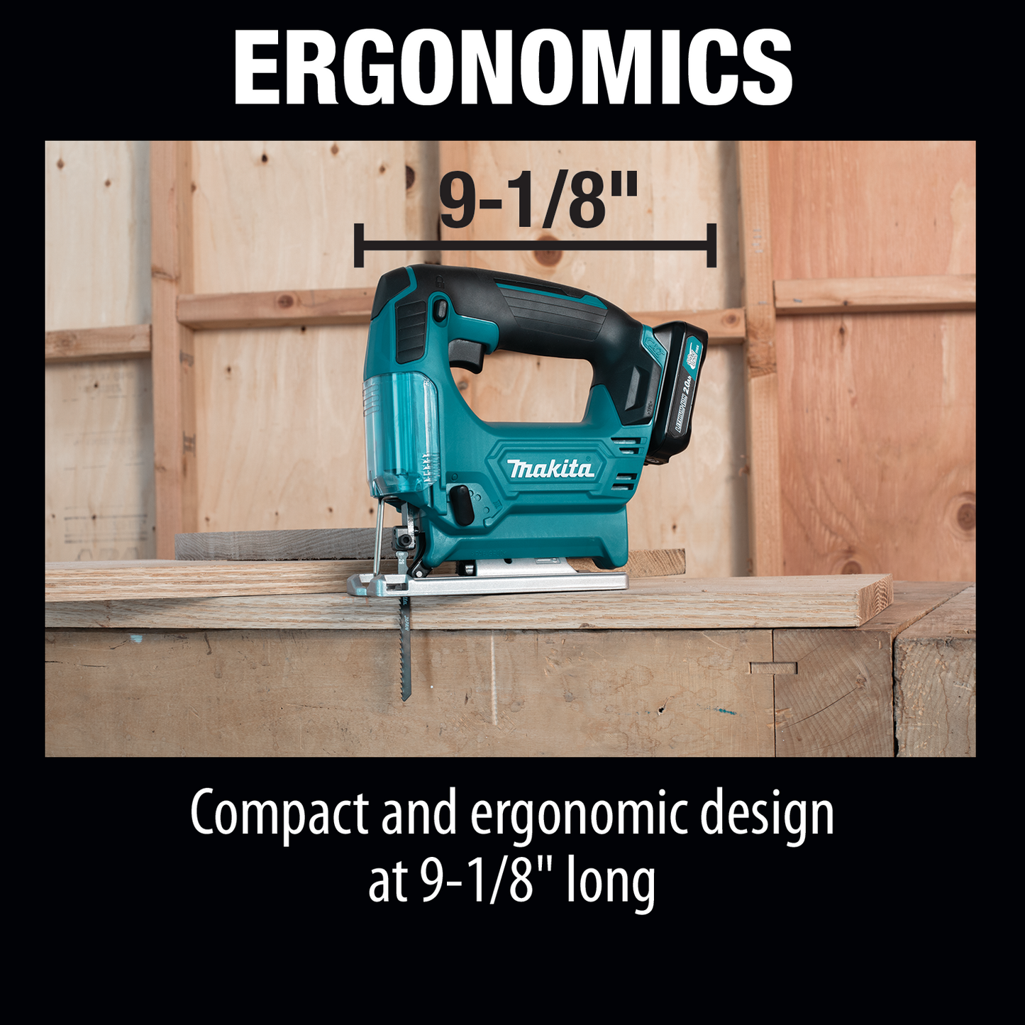 Makita VJ04R1 12V max CXT® Lithium‑Ion Cordless Jig Saw Kit (2.0Ah)