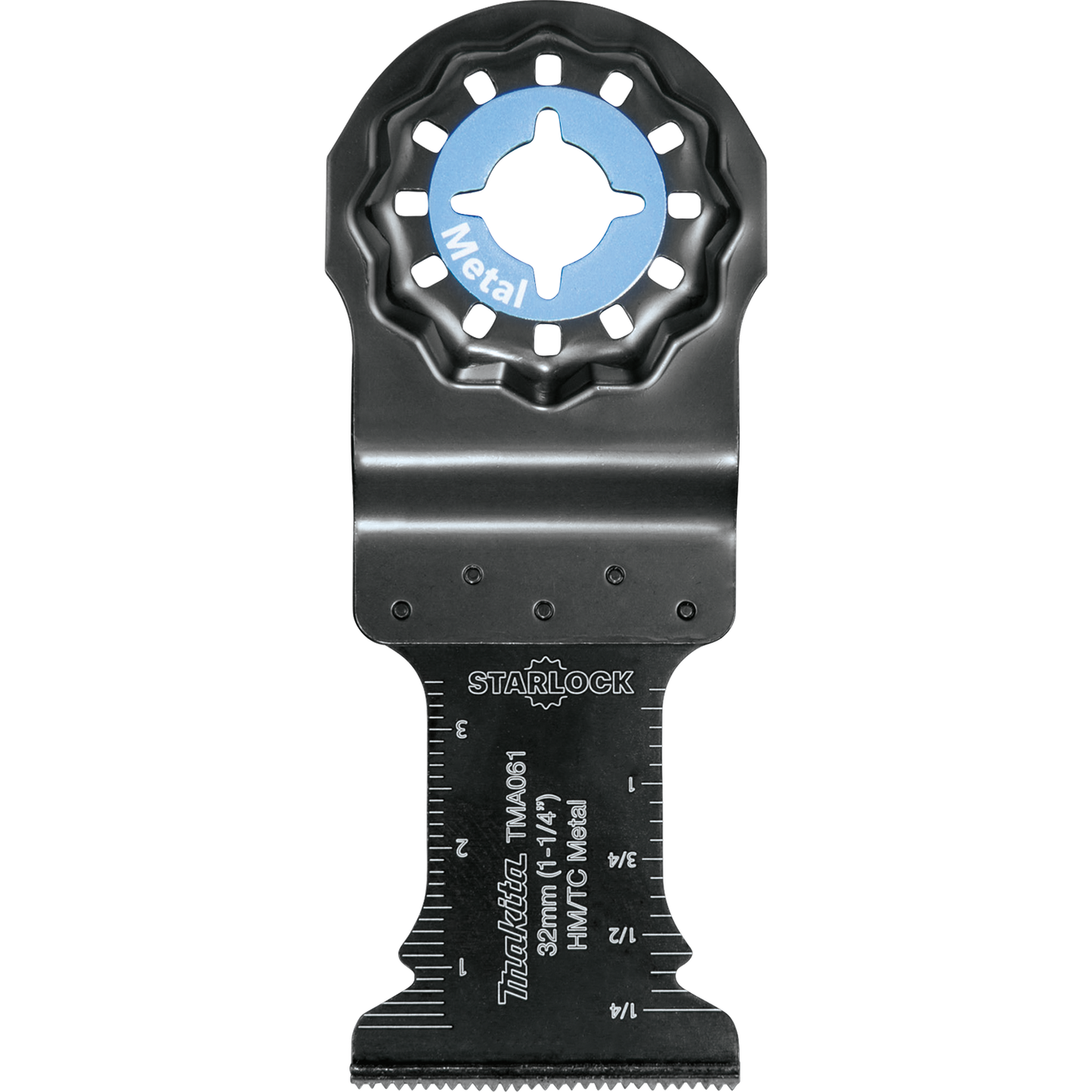 Makita B-67119 Starlock® Oscillating Multi‑Tool 1‑1/4" Hard Metal with Tungsten Carbide Tip Plunge Cut Blade for Metal Cutting