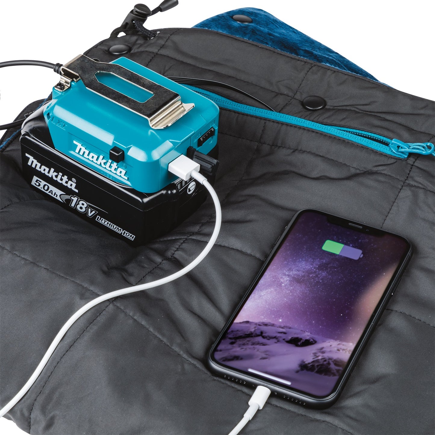 Makita DCB200A 18V LXT® Lithium‑Ion Cordless Heated Blanket, Blanket Only