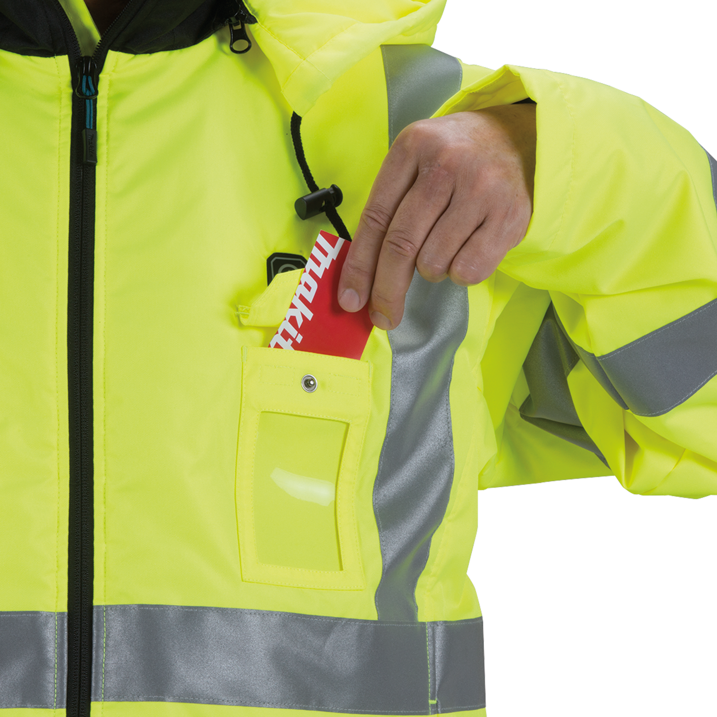 Makita DCJ206ZXL 18V LXT® Lithium‑Ion Cordless High Visibility Heated Jacket, Jacket Only (XL)