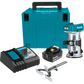 Makita XTR01T8J 18V LXT® Lithium‑Ion Brushless Cordless Compact Router Starter Kit (5.0Ah)