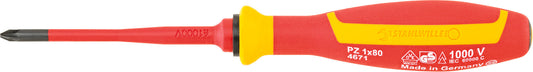 Stahlwille 46713001 4671 VDE 1 POZIDRIV-SCHRAUBENDREHER Vde Cross-Head Screwdriver Pz Drall+