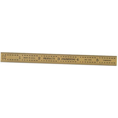 PEC Tools 502-006TN 6³ 5R Rigid Rule Tin Coated